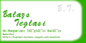 balazs teglasi business card